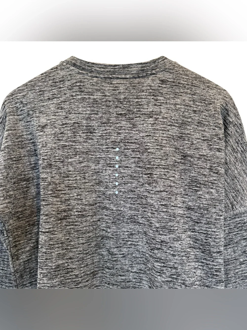 Nike Running Dri Fit Women's Long-Sleeve Black Gray Performance Athletic Top S